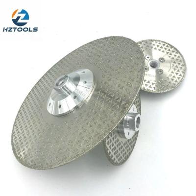 중국 M14*230mm Marble Clad Diamond Cutting Disc, Diamond Clad Blade with Flange. 판매용