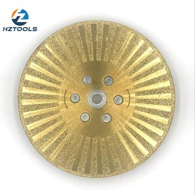 Chine Grinding and Cutting Marble Ti-caoted 7inch M14*180mm Plated Marble Cutting Diamond Saw Blade. Diamond marble grinding and cutting disc. à vendre