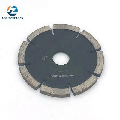 China Concrete. 4inch 105*7*8.2*20mm diamond tuck point saw blade for concrete fluting. for sale