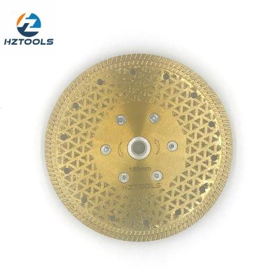 China Marble and Granite 180mm 7inch M14 Flange Clad Hot Pressed Agglomerated Marble and Granite Diamond Saw Blade. for sale