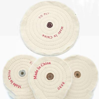 中国 High Shiny Polishing White Stone Polishing Jewelry and Marble Cloth Cotton Cloth Hardware Product Polishing Wheel. 販売のため