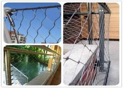 China Plain Weave Architectural Wire Mesh Balustrade Of Balcony Terrace en venta