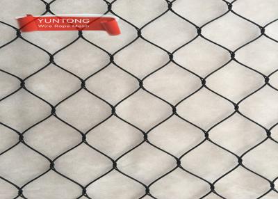 China 4.0mm Oxido Negro Wire Rope Mesh Usd Em Zoo Mesh à venda