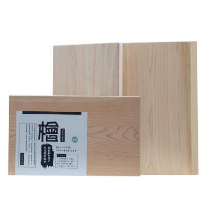 China Viable Japanese Wooden Luxury Kitchen Cookware Cypress Cutting Board Hinoki Hinoki Mincing Board for sale