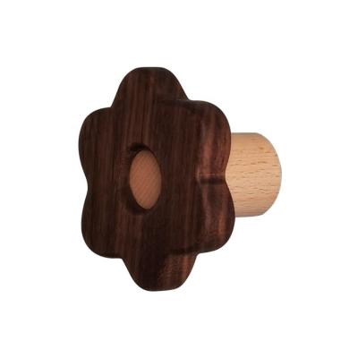 China Modern Solid Wood Round Pull Knobs Cabinet Drawer Wardrobe Pull Knobs For Cabinet Drawer Handle Furniture Hardware for sale