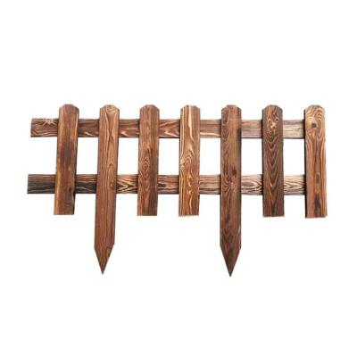 China MYHINOKI Easily Gathered Wooden Garden Flower Fence Cedar Fencing Outdoor Picket Backyard Fence Japanese Cedar Panel Patio Edge for sale