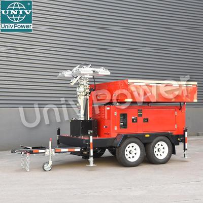 China Mobile Solar Power Systems Solar Power Solar Generator Trailer Solar Generator Inverter For Construction for sale