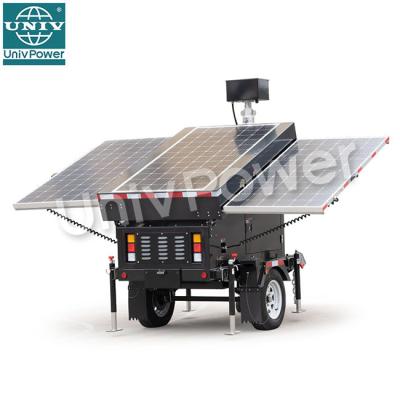 China CCTV Cameras MOST Popular Mobile Solar Trailer for CCTV Camera Trailer for sale