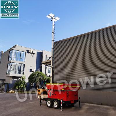 China 5kw Industrial Wind Solar Powered Emergency Diesel Generator Solar Off-Grid Hybrid System Light Tower for sale