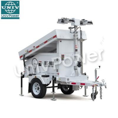 China ROAD No Emission LED Light Tower Solar Power Trailer for sale