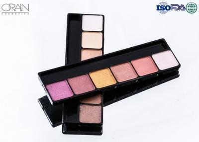 China OEM ODM cosmetics 6 color eye shadow, professional makeup eyeshadow palette for sale