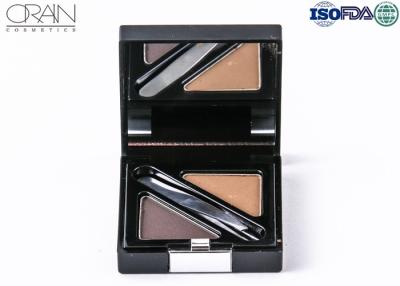 China Professional Medium Brown Soft Eyebrow Powder 2 in 1 Eyebrow powder unit for sale