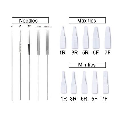 China Permanent Makeup Needle 1D/1R/3R/5R/5F/7F Sterile Disposable Permanent Tattoo Needle Tattoo Needle For Eyebrow Tattoo Makeup Hot Selling Set for sale