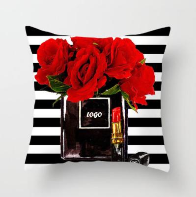 China PORTABLE Popular Design Modern Brand Designer Pillow Case Cushion Cover Luxury Design Cushion Cover for sale