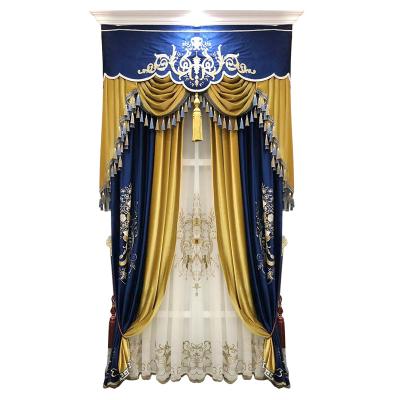 China Cheap Sheer Living Room Window Decoration Nordic Embroidered Para Salas Blackout Cortines Curtain Velvet Fabric for sale