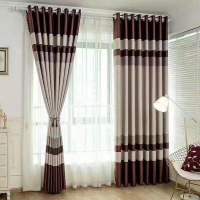 China Decorative Cheap Fabric Cortina Elegant Bedroom Window Ready Custom Made Block Made Curtains For Living Room for sale