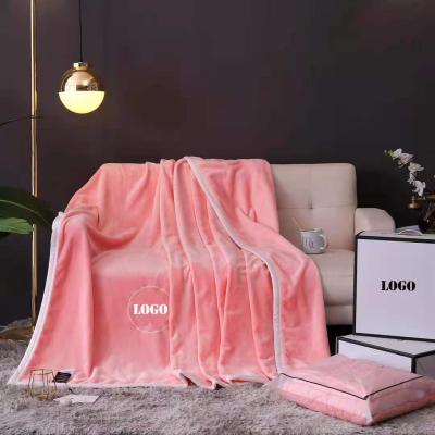 China Sale Designer Luxury Logo Cobija Winter Soft Flannel Fleece Wool PORTABLE Warm Air Conditioning Weighted Sublimation Throw Blanket for sale