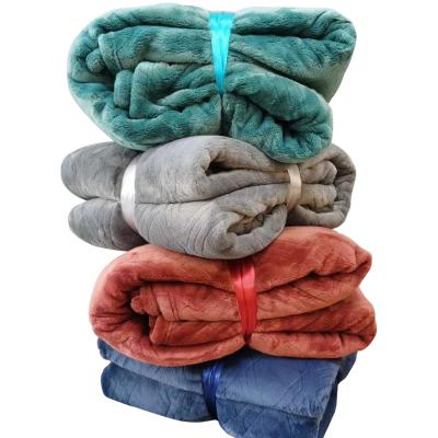 China PORTABLE Hot Sale Plaid Flannel Blanket Gift Set Soft Cozy Lightweight Travel Sunday Rabbit Fur Blankets for sale