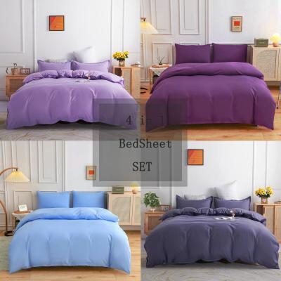 China 2021 Anti Dust Mites Soft Solid Color Bedding Set Bedding Set Wholesale Cheap Price For Home Korean Bedding Set for sale