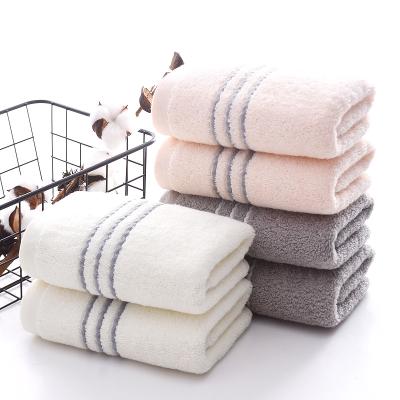 China Wholesale Soft 100% Combed Facial Towel Safe For Kids Pure Bath Sport Hotel Bath Women Face Cotton Soft Towel for sale