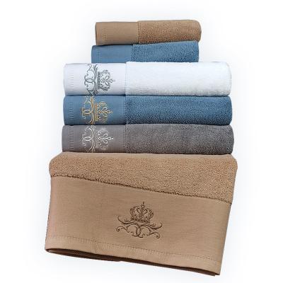 China 2021 Child Safe New Design Combed Superabsorbing Bath Towel 100% Five Star Cotton Draying Hotel For Home Hotel Adult Face Towel for sale