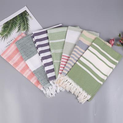 China High Quality Compressed Turkish Towel Women Beach Towel With Tassels Bathroom Towels for sale