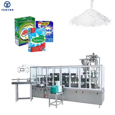 China Food Vertical Cartoning Machine For Detergent Washing Powder Box Packing Machine for sale