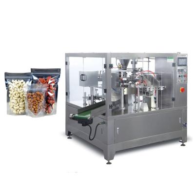 China Food Multihead Weigher Zip Lock Bag Stand Up Pouch Filling Packing Machine for sale