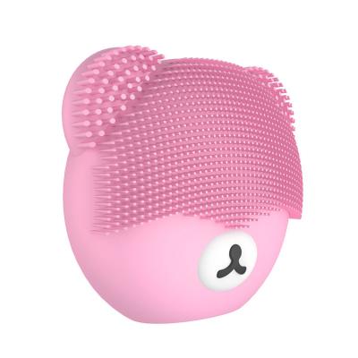 China 2021 New Product Acne Treatment Vabration Massager Brush Silicone Face Brush Beauty Instrument Cleansing Face Deep Cleansing Beauty Devices for sale