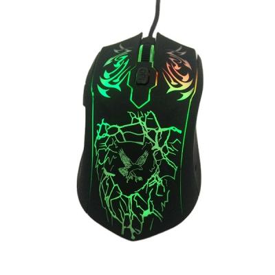 China Gaming hot selling Computer RGB light Gaming Mouse Metal Roller 5 Buttons LED Wired Mouse for laptop for sale