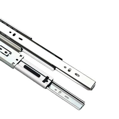 China Jieyang Hardware Supplier Contemporary Hafele Drawer Slide Rail For Computer Desk Telescopic Slide / Triple Rails Drawer Channel for sale