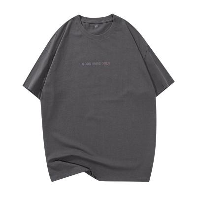 China Anti-wrinkle Ready To Ship 2022 New Fashion Cotton T-shirt Streetwear Oversized T-shirt for sale