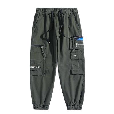 China Hot Selling Custom Made Micro Anti-wrinkle Elastic Loose Cargo Pants Men's Cargo Pants With Side Pockets for sale