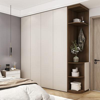 China Adjustable (height) Hot sell white aluminum bedroom wall wardrobe alloy wardrobe all aluminum home furnishings for sale