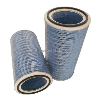 China Building material stores wholesale smoke nano fiber filter cartridge flame retardant dust removal pleated sand blowing for sale