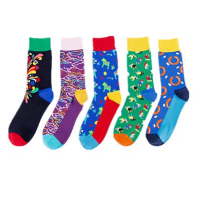 China Other cotton sock Funny Happy Socks Art Van Gogh Oil Painting Socks Retro Personality Starry Night Winter Women Men Male socken for sale