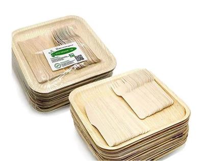 China Hotel Home Restaurant Product Biodegradable Disposable Palm Leaf Party Decorating Palm Leaves Box for sale