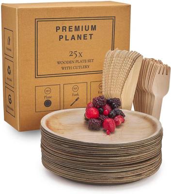 China Home Hotel Restaurant Custom Size Biodegradable Palm Leaf Disposable Dishes for sale