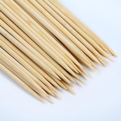 China Mao Bamboo 4.0mm Marshmallow Roasting Sticks 100% Outdoor Bamboo Spikes 30cm Wholesale for sale