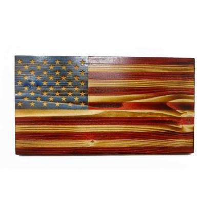 China Eco-Friendly Rustic Flag Co. Just a project - wooden desk flag - semi gloss finish for sale