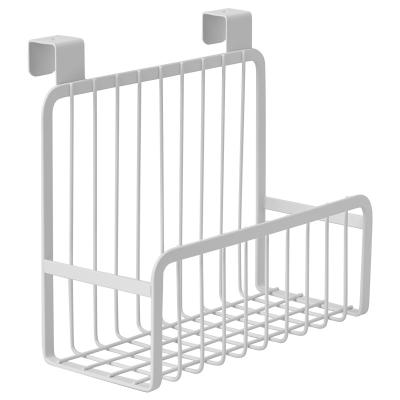 China Sustainable Hot Selling Over the Cabinet Door Basket Hanger Storage Basket Cabinet Over Door Hanging Kitchen Rack for sale