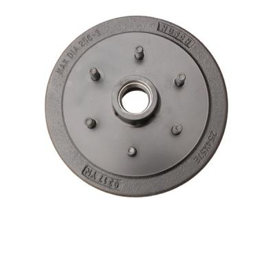 China Heavy Duty Trailer Parts Factory Direct Sale 6-8 Studs Trailer Drum For Tailer Axle Assembly 12.25 Inch Electric Or Hydraulic Brakes for sale