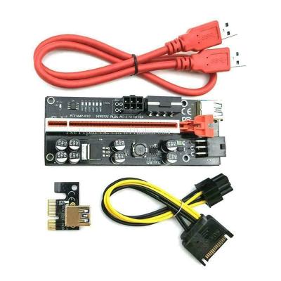 China VER 010S Plus PCI-E 1X To 16X LER Riser 010S Card Supplement PCI Express USB 3.0 Cable GPU Risers Card 12.3*4.4*1.2 for sale