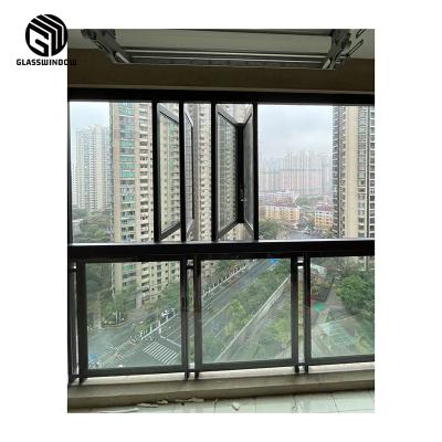 China Hot Sale Steel Windows Screen Magnetic Factory Steel Windows Frame Glass For Homes Glass Folding Window for sale