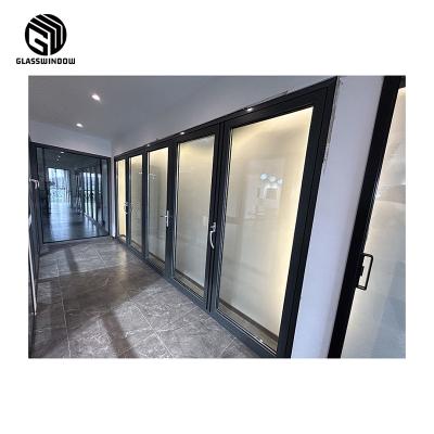 China Sound Insulation Factory Directly Supply Aluminum Door And Window Hardware Bifolding Sliding Door for sale