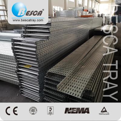 China Cable Laying Besca Manufacture OEM Perforated Light Duty Cable Tray With Holes for sale