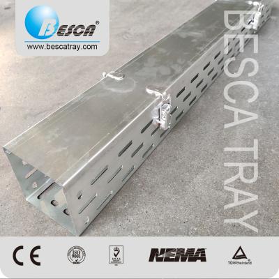 China Cable Laying Besca Under Desk Cover Clamps Standard Sizes Cable Tray For Airport for sale