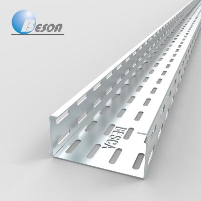 China Cable Laying Besca 100mm Electrical Galvanized Aluminum Cable Trays for sale