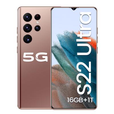 China Dual SIM Card Hot Selling Cell Phone S22 ULTRA 16GB+1TB 16MP+32MP Smartphones Unlocked Android Dual Sim Phones 5G Low Price 11.0 Smart for sale