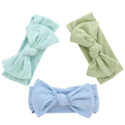 China Wholesale Soft High Tenacity Hairband Baby Elastic Headbands And Bows for sale